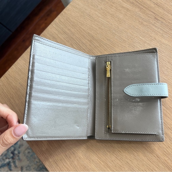 CELINE MEDIUM STRAP WALLET IN BICOLOUR GRAINED CALFSKIN - Picture 4 of 10